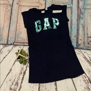 Gap Kids dress, flip sequin logo, size 6-7